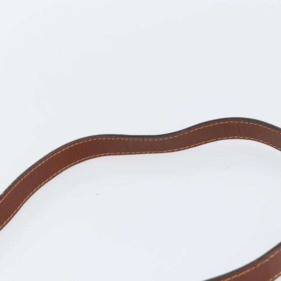 GUCCI Shoulder Bag Suede Leather Brown Gold - Picture 8 of 12